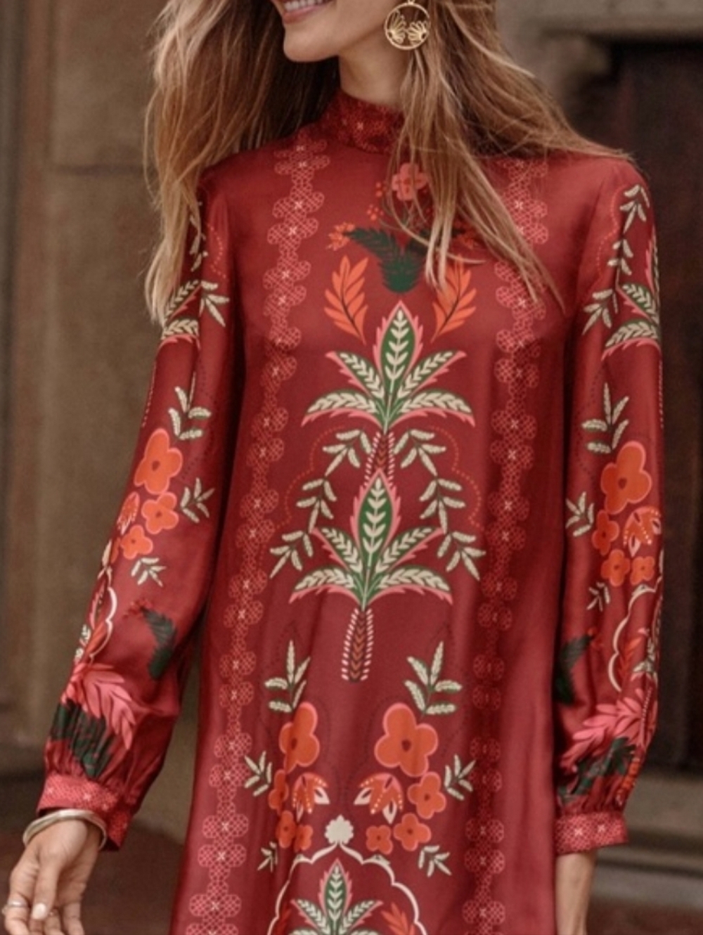 Johnny Was Dress Women's Medium Kalova Mini Caleta Cea Silk Blend NWT - Picture 1 of 13